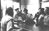 Martin Luther King Jr. being arrested at a sit-in