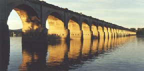 Morning Light on Railroad Viaduct