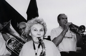 Daniels Band members practice at a local church, 1997-1998