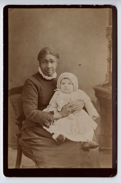 Image: 'Aunt Leah' and Nora McDowell, Kirk, Newark, New Jersey, Cabinet Card.